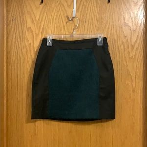 Forest green a-line skirt